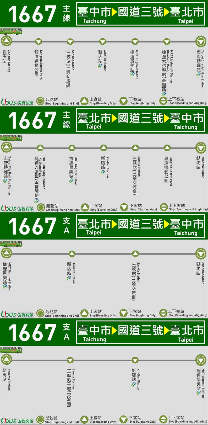 1667路線圖