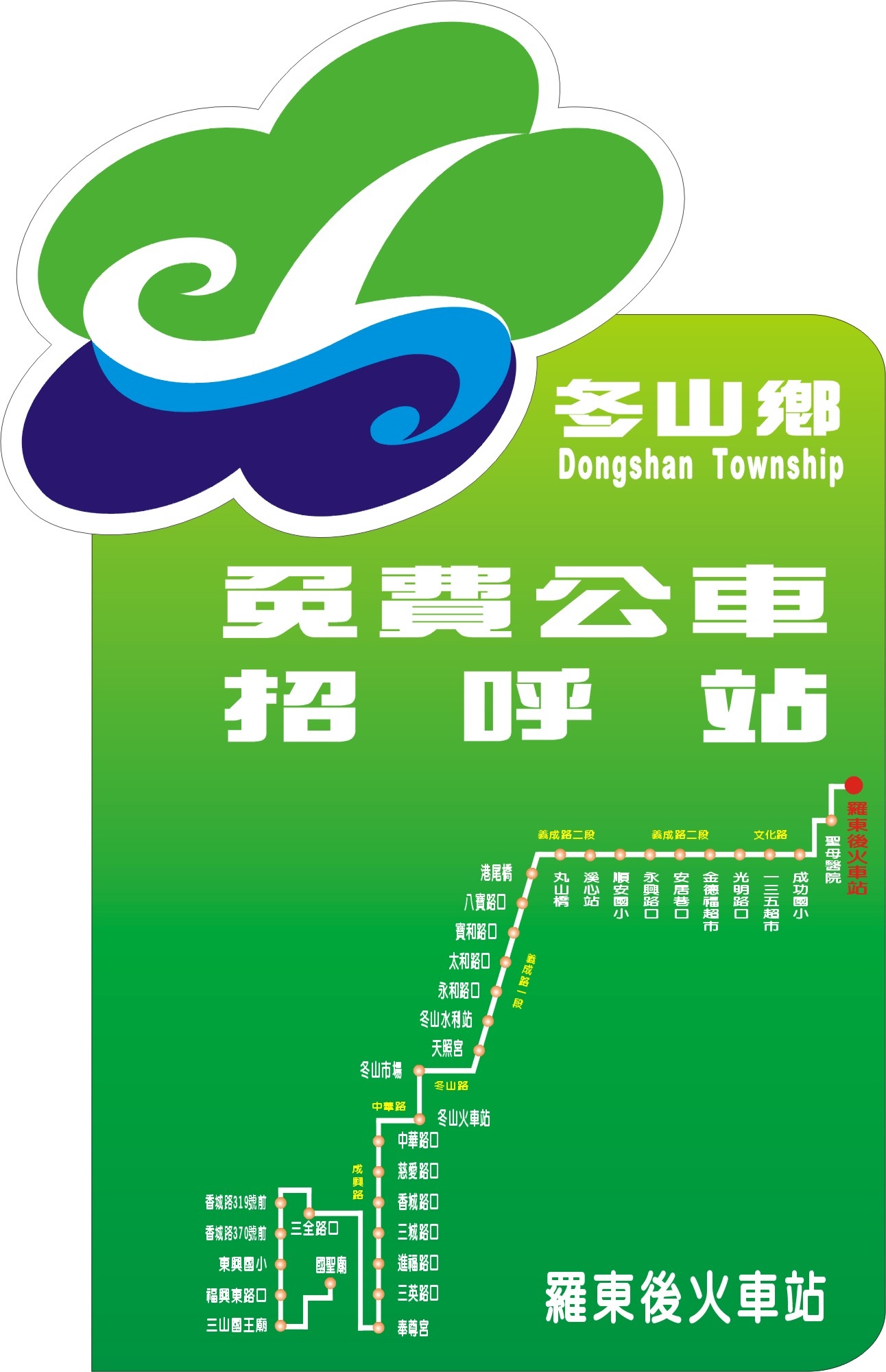 冬山1路線圖